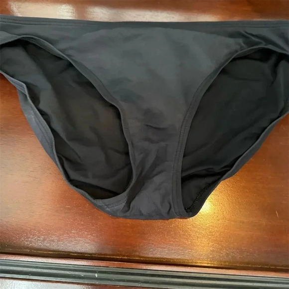 Michael Kors Women's Black Bikini Bottom Size L Solid Swimwear - Picture 6 of 9